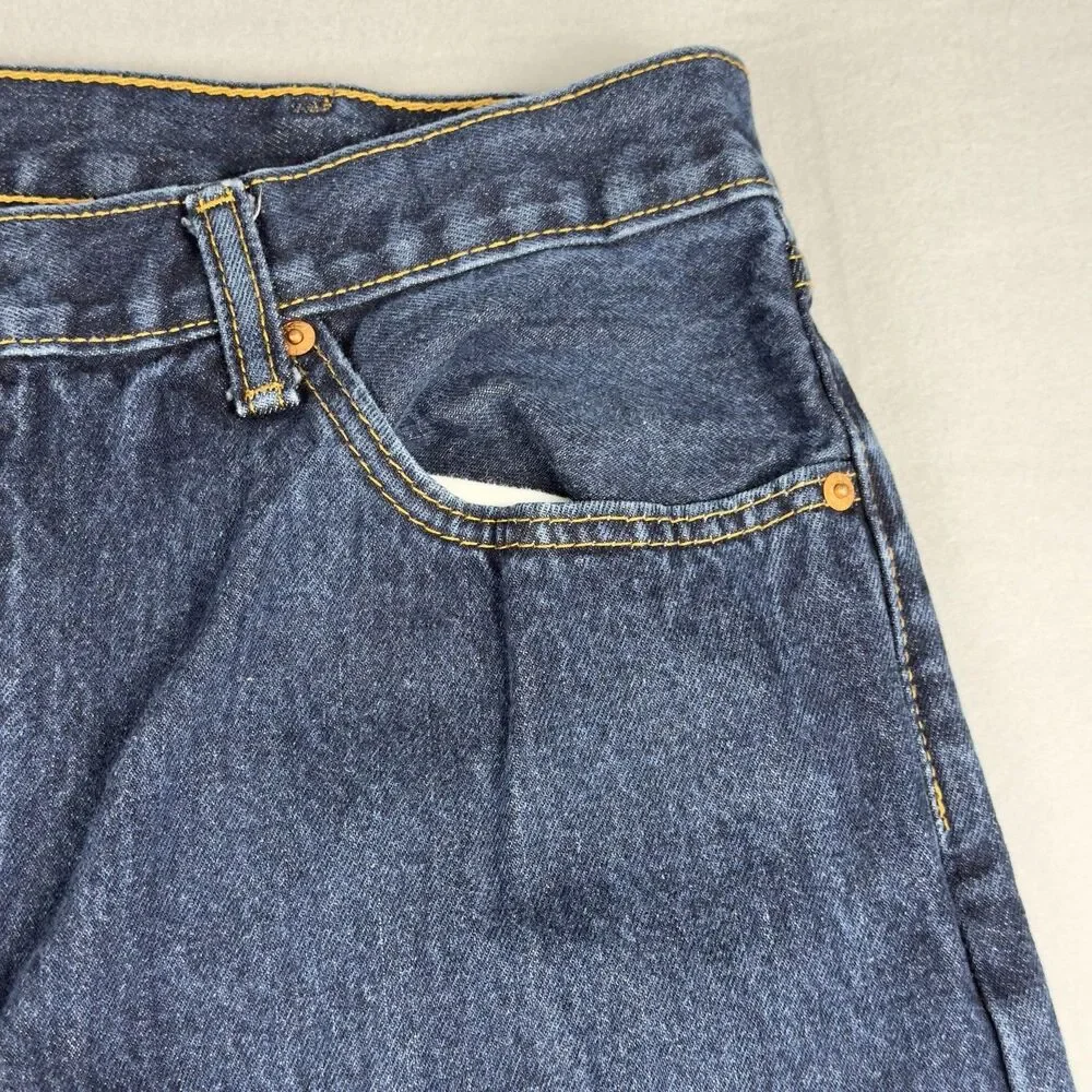 Levi's 505 Jeans Mens 40x30‎ Straight Fit 5-Pocket Cotton Denim Black